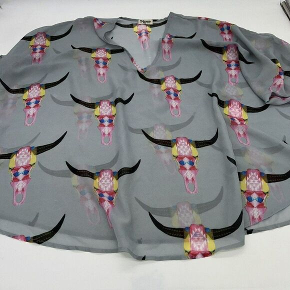 Show Me Your Mumu Lite Bright Bull Tunic Size Small - Picture 1 of 3